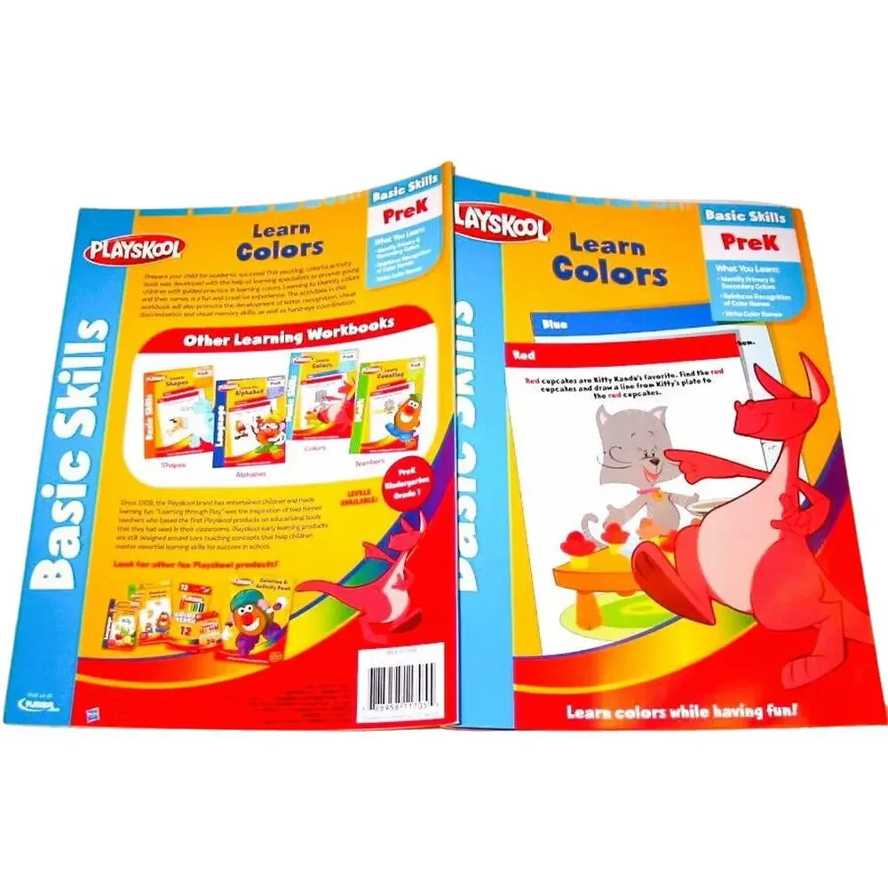 Playskool Workbook 2015 LEARN COLORS PreK Basic Skills Homeschool Daycare